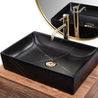 Pultos Mosdó REA Inga Black Marble Mat 5