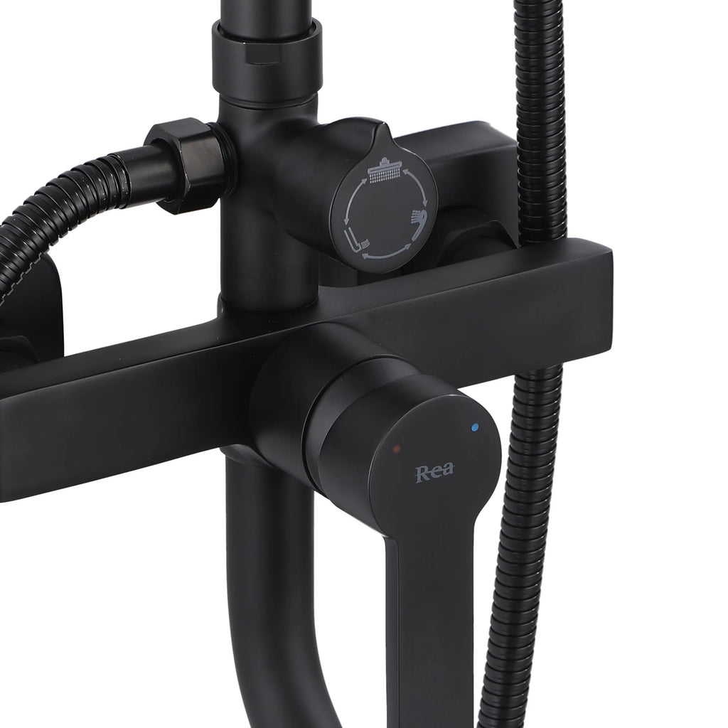 Zuhanyszett REA ARGUS BLACK MATT 5