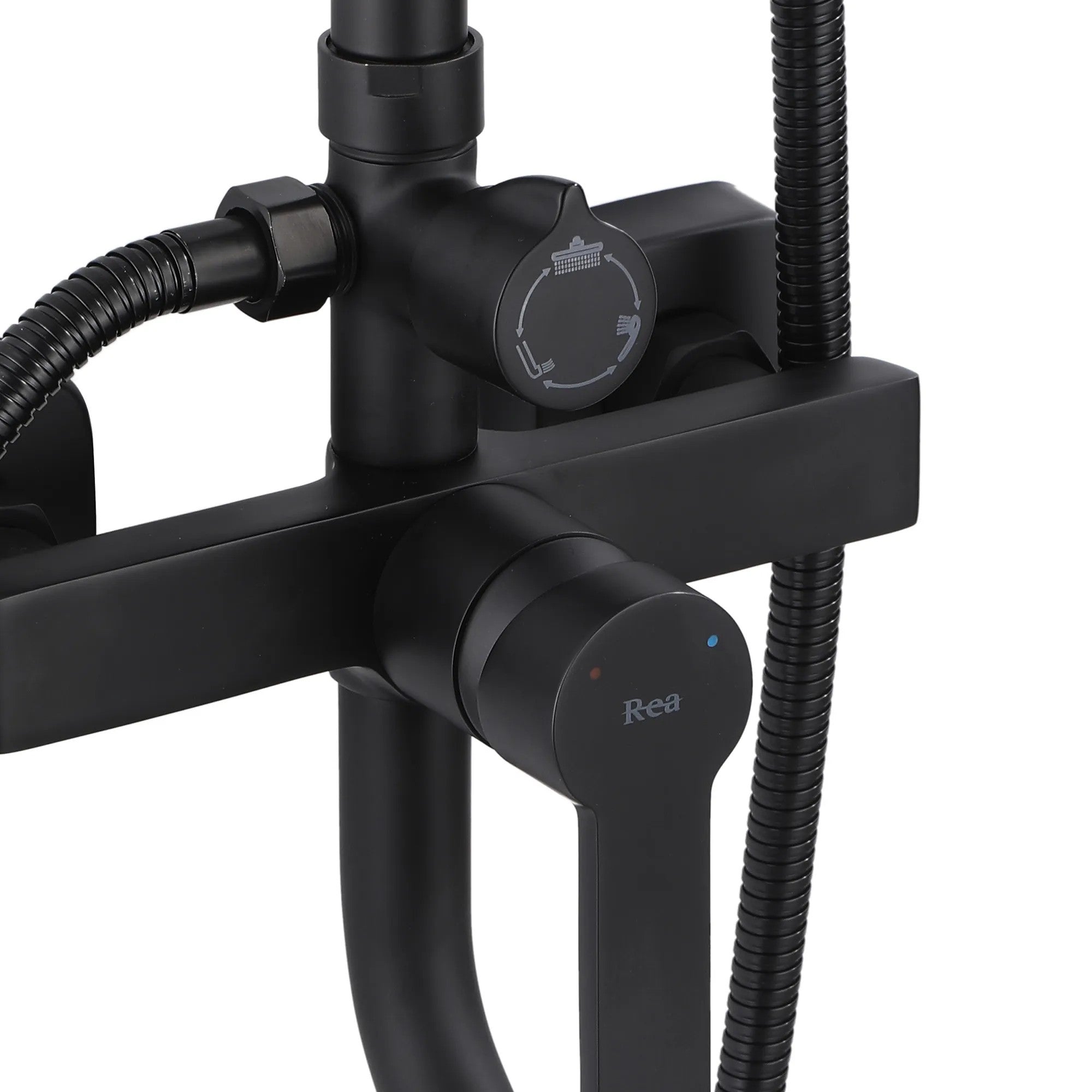 Zuhanyszett REA ARGUS BLACK MATT 5