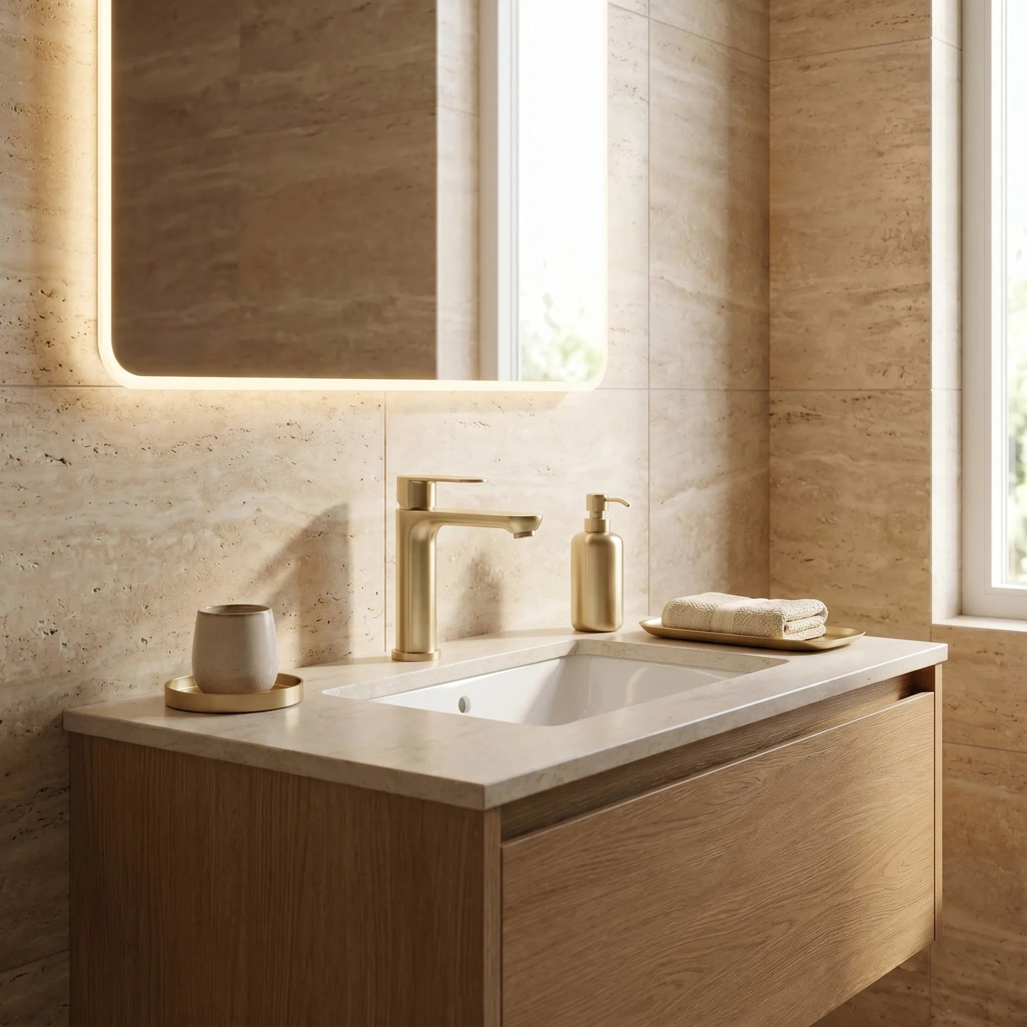 Fürdőszobai Csaptelep Rea Logan Brush Gold 5