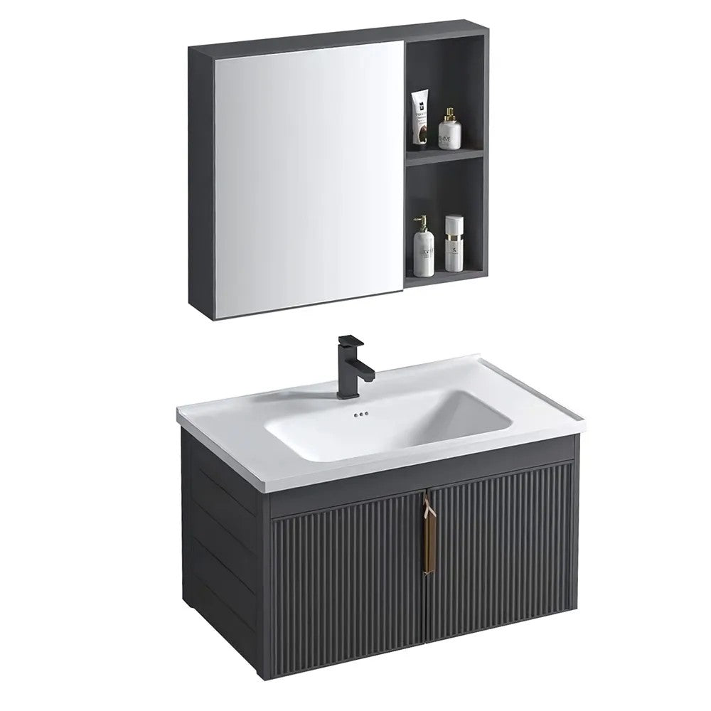 Fürdőszobabútor Szett Mosdóval Astor 60cm Grey 5