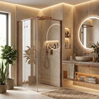 Zuhanykabin Rea Bruno 90x90 Brush Copper 5