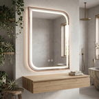 LED Tükör ZONE 80x60 BRUSH ROSE GOLD 5