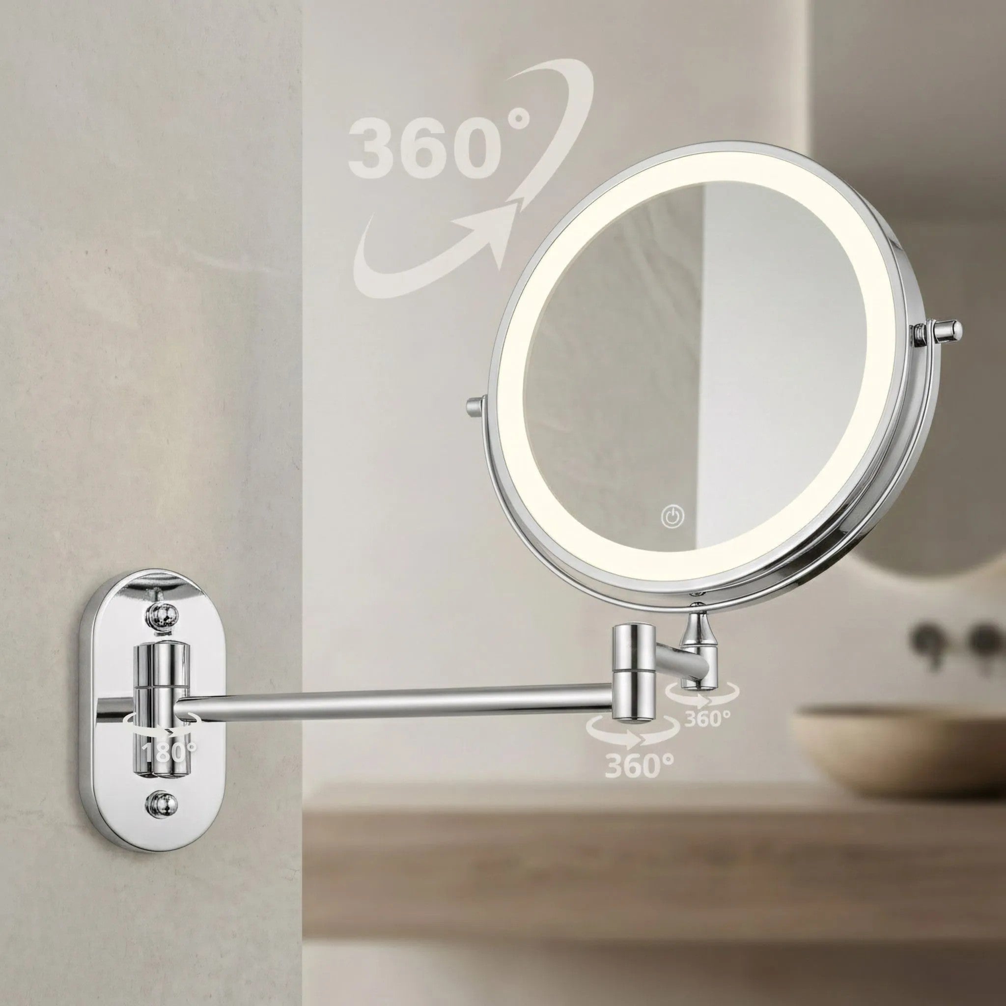 LED Tükör Glow Chrome 5