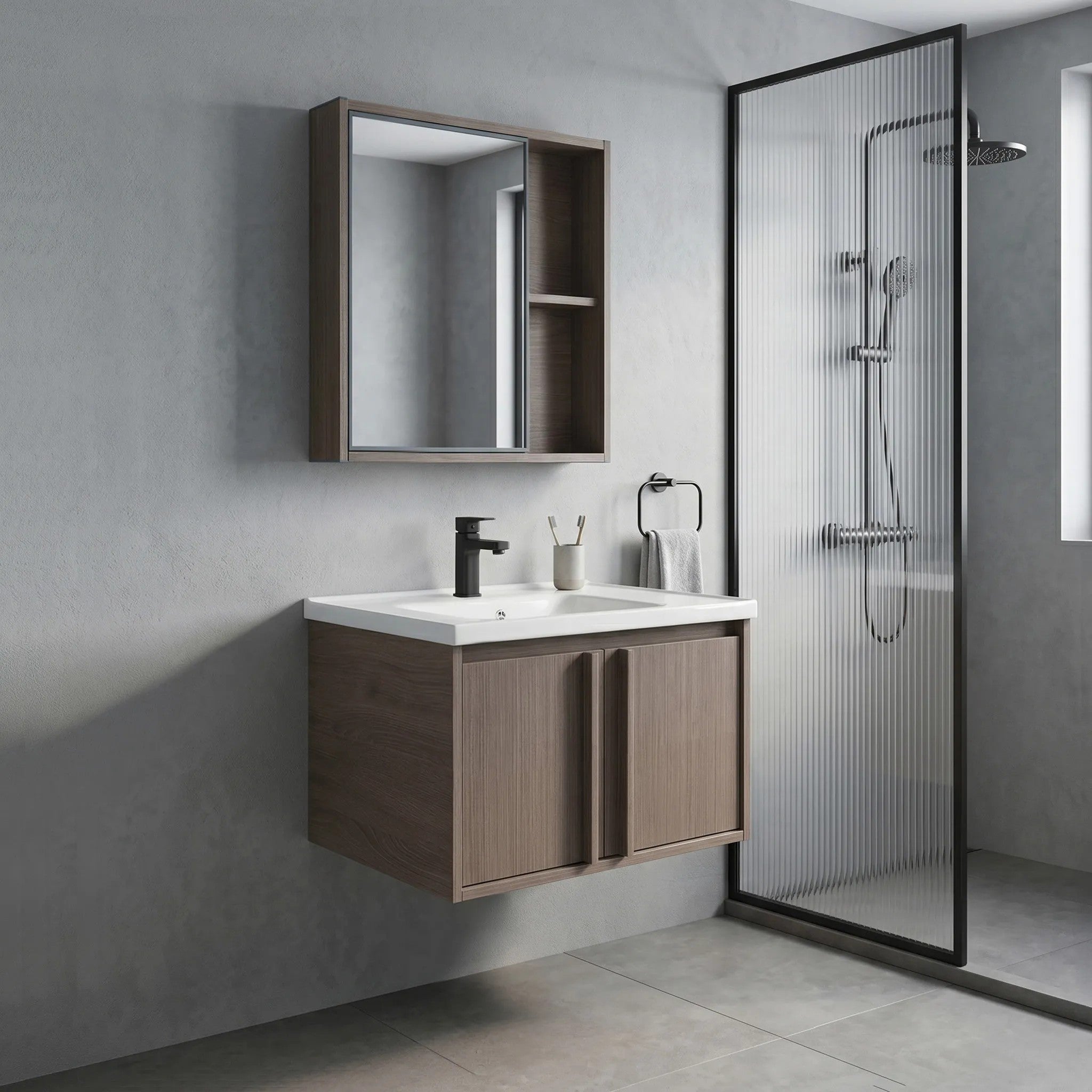 Fürdőszobabútor Szett Mosdóval Gama T25023 KJM 60CM 5