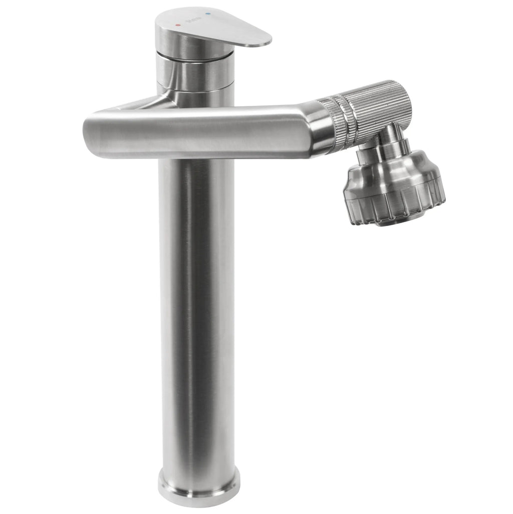 Fürdőszobai Csaptelep Rea PACO Nickel Brush INOX High 5