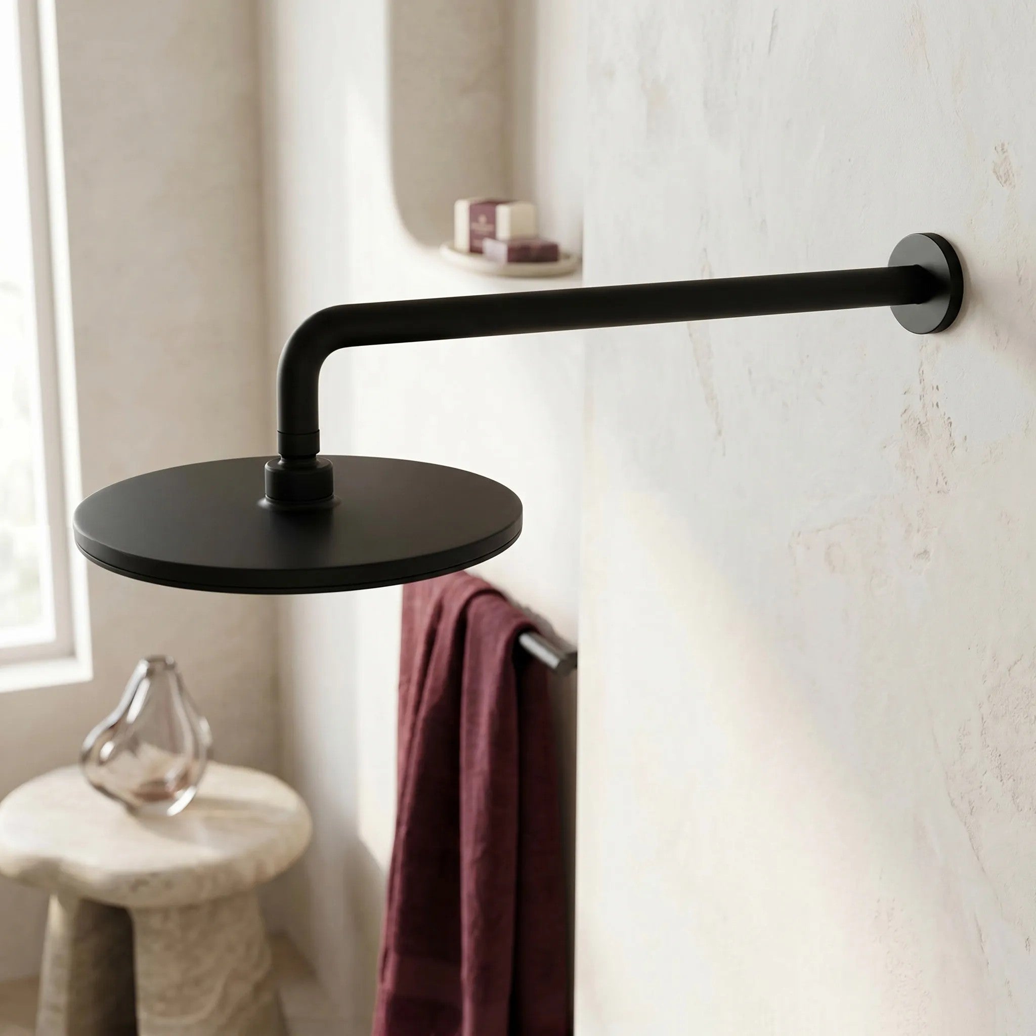 Kerek Esőztető Zuhanyfej REA JS-021B Black 5