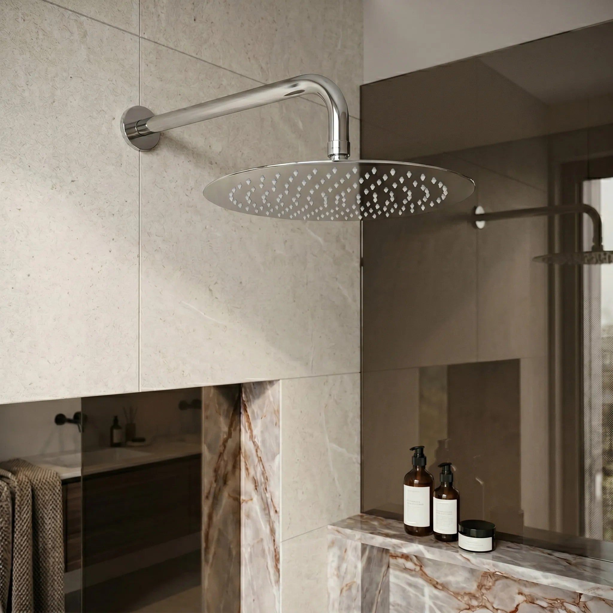 Kerek Esőztető Zuhanyfej REA JS-P014 30cm Chrome 5