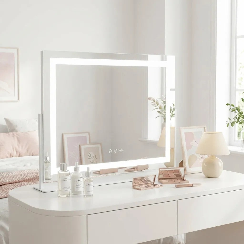 LED Tükör STUDIO White 58x45 5
