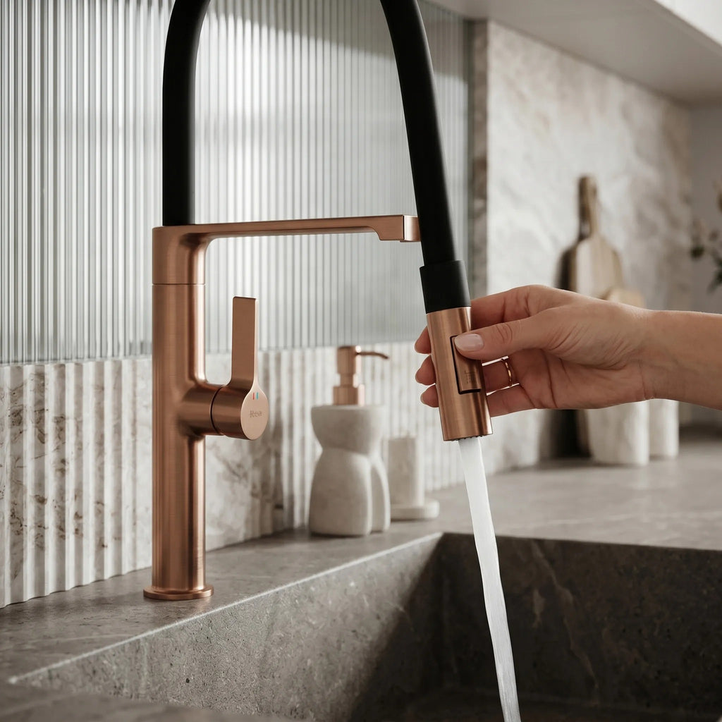 Konyhai Csaptelep REA Lago Brush Copper 5