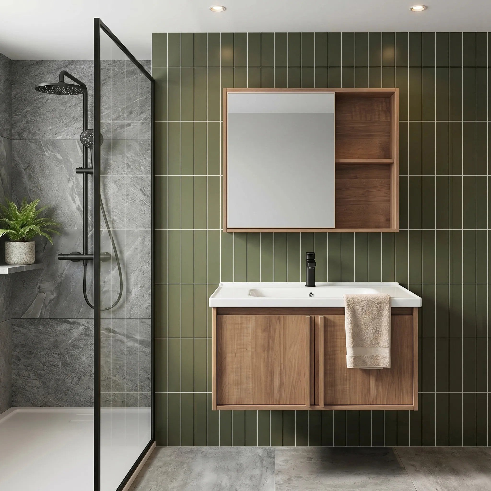 Fürdőszobabútor Szett Mosdóval Gama T25023 HHL 70CM 5