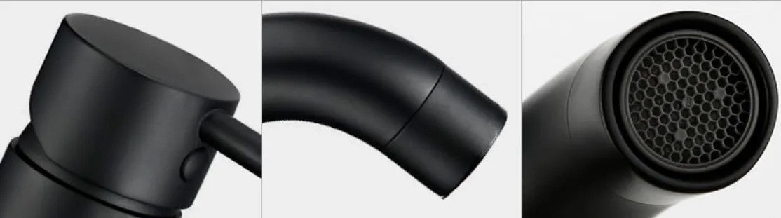 Fürdőszobai Csaptelep Rea Lungo Black Low 5