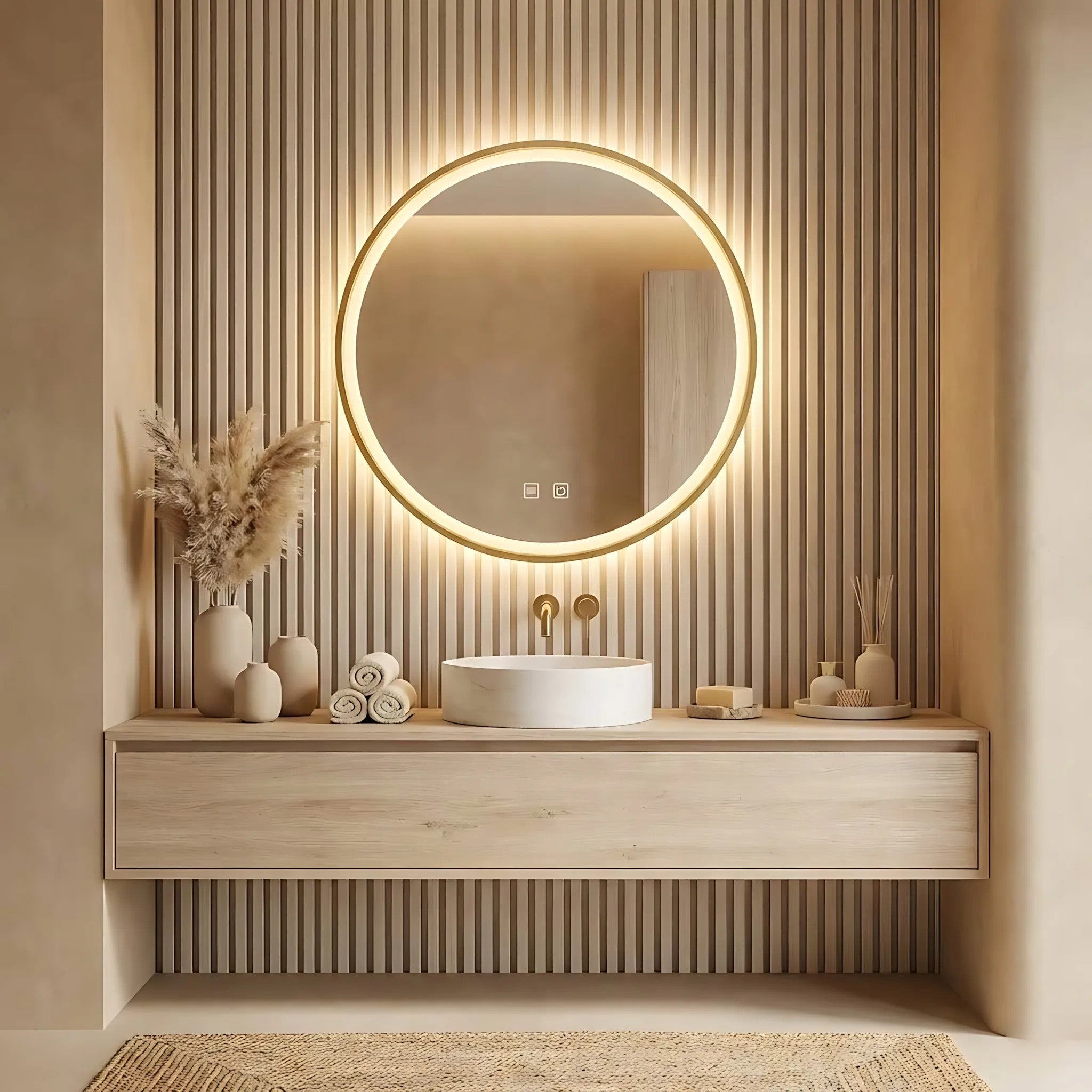 LED Tükör 90cm MMJ Gold 5