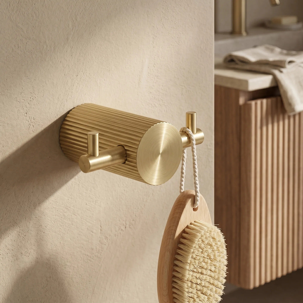 Fürdőszobai Akasztó 64104A SOLO Brush Gold 5