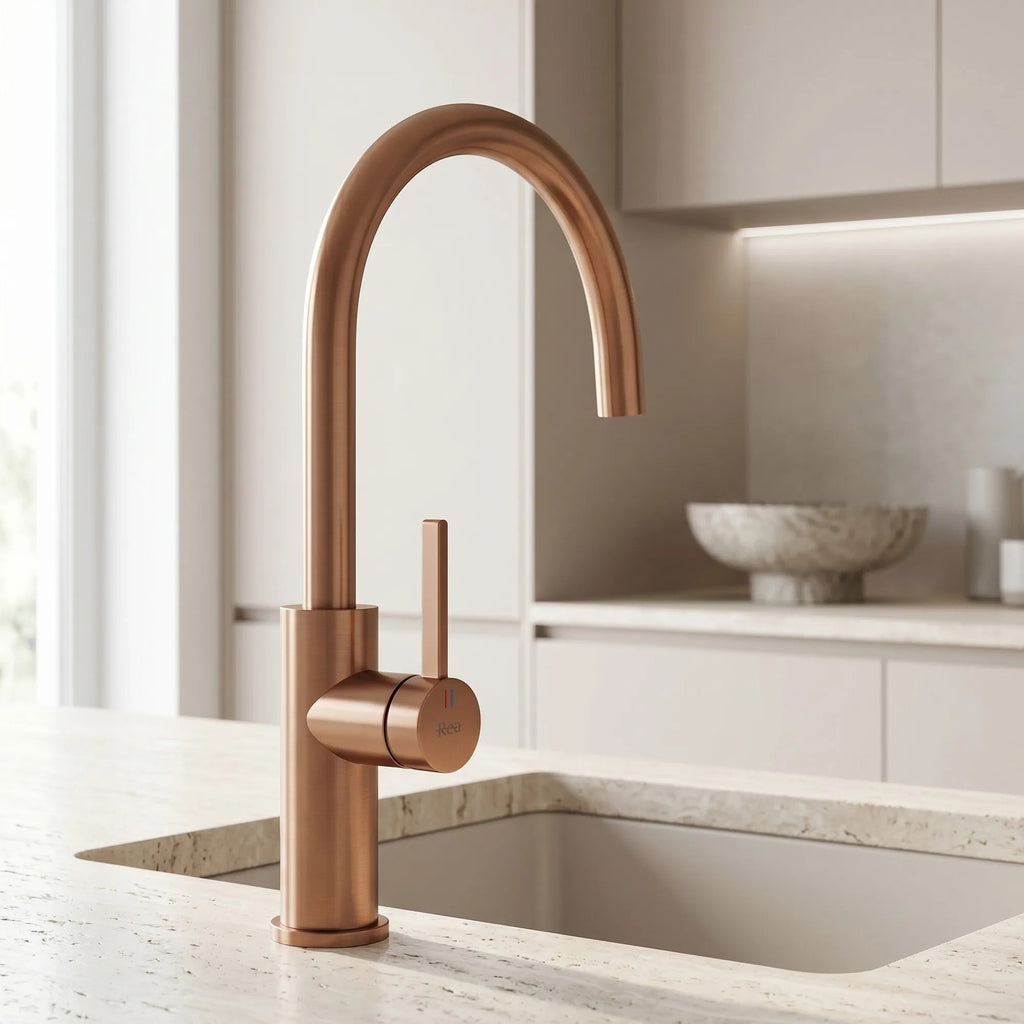 Konyhai Csaptelep REA Rivo Brush Copper 5