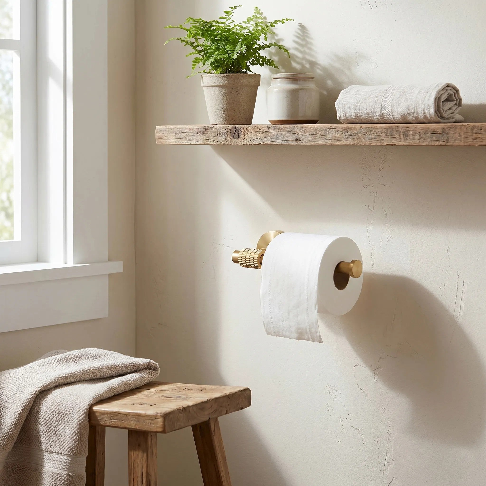 Falra Szerelhető Wc Papír Tartó 29105 Riwon Brush Gold 5