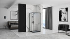 Zuhanykabin Rea Punto Black 90x90 Zuhanytálca Nélkül 5
