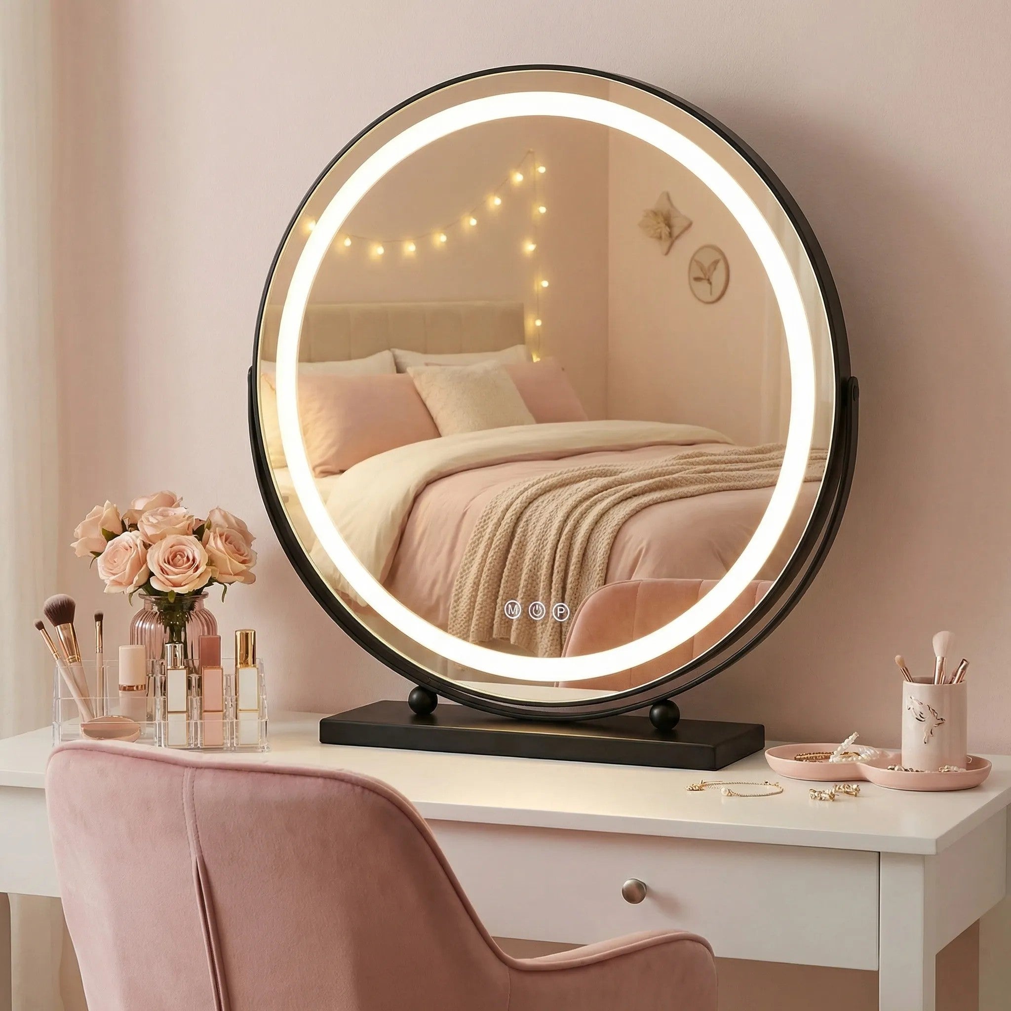 LED Tükör MAKE-UP Black 50 Cm 5