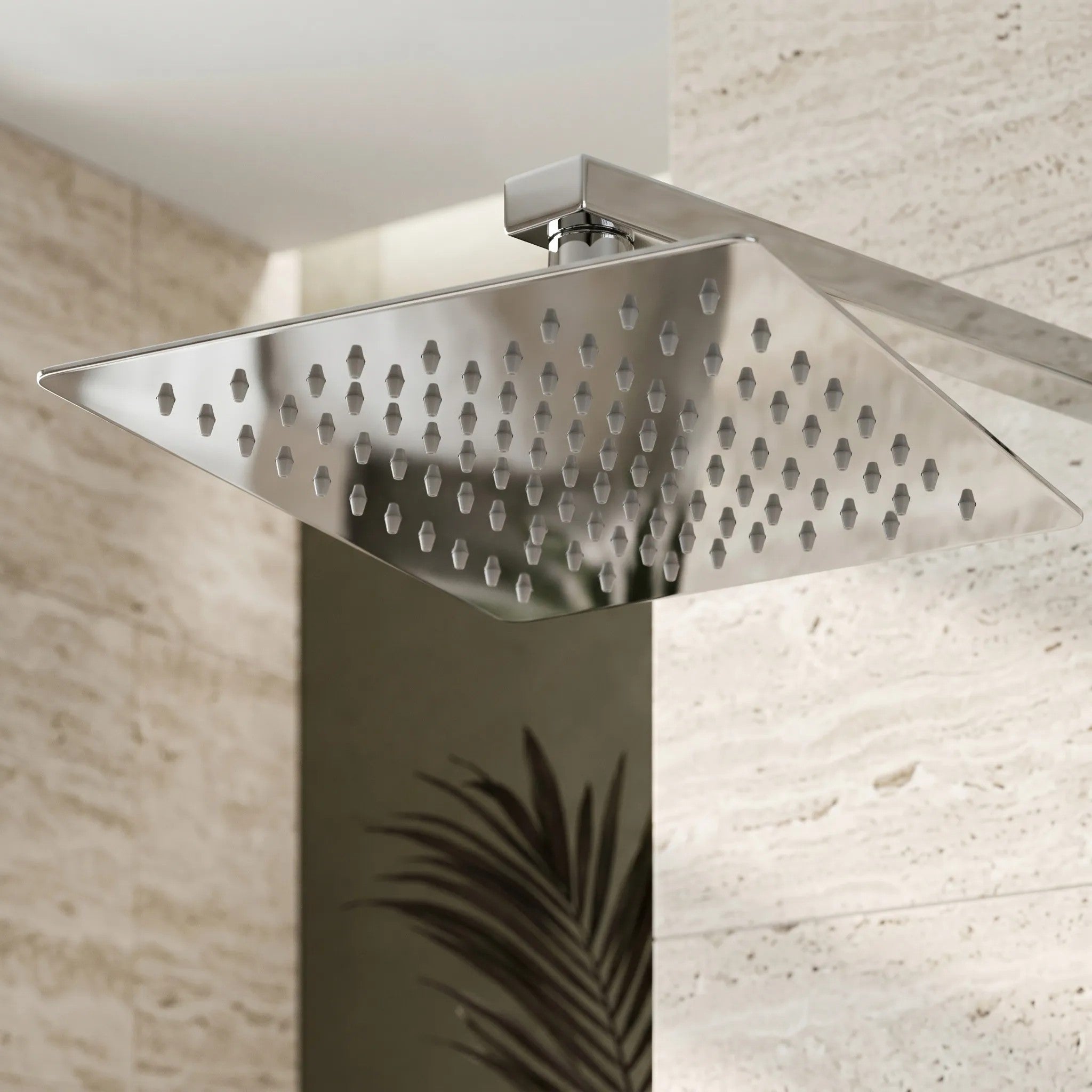 Négyzet Alakú Zuhanyfej REA JS-P015 25cm Chrome 5
