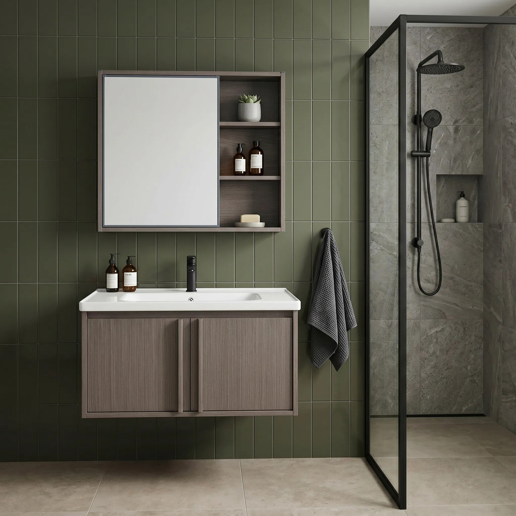Fürdőszobabútor Szett Mosdóval Gama T25023 KJM 80CM 5