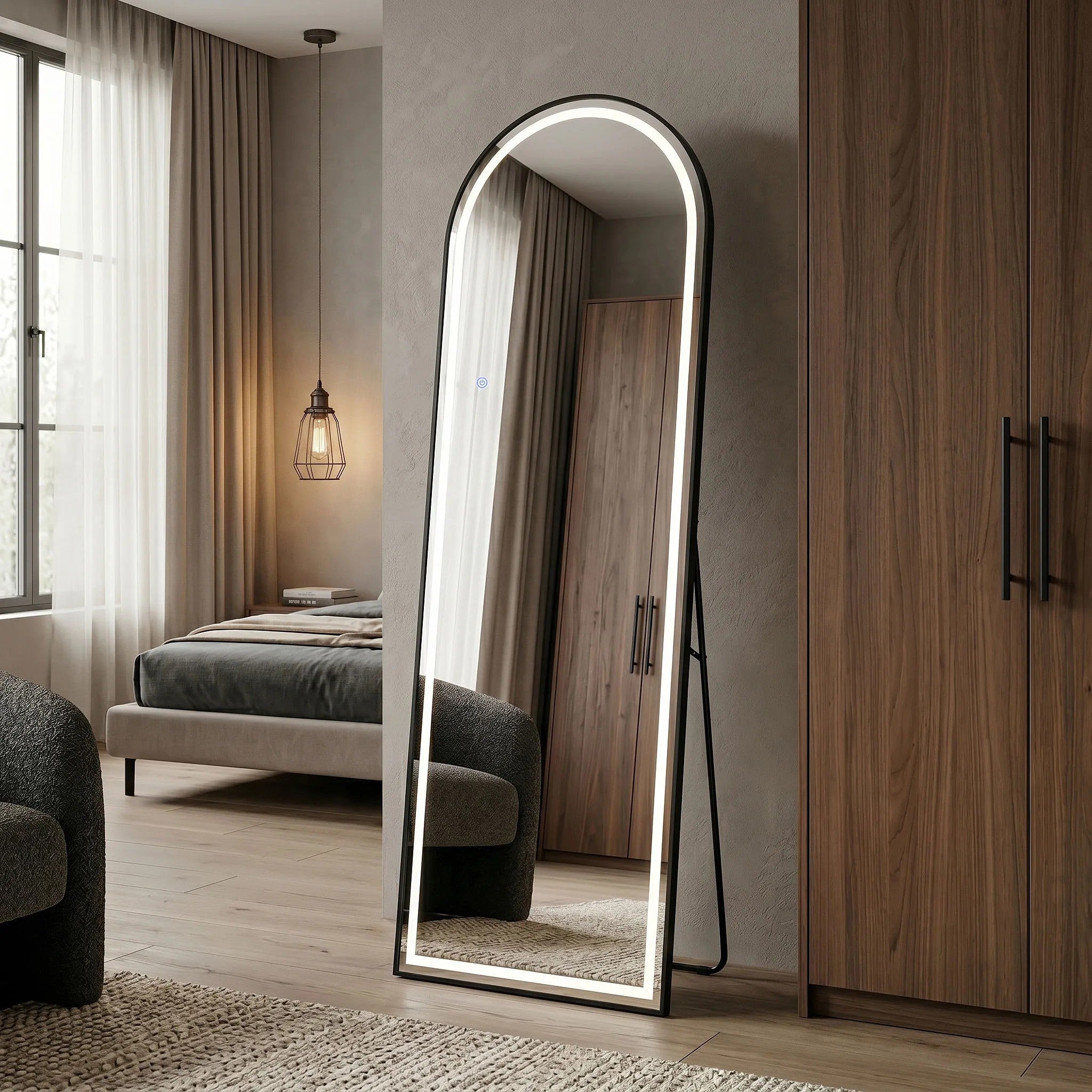 Tükör LED Orbit 50x160cm Black 5