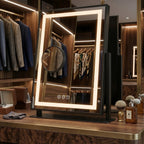 LED Tükör LUMI Black 30x40cm 5