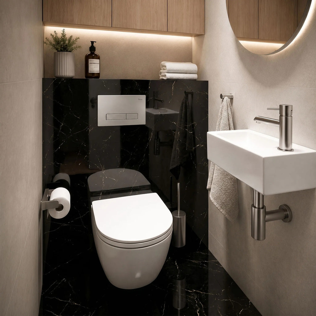 WC Öblítő Gomb Rea HD K011A-Q And Slim 024N Satin 5