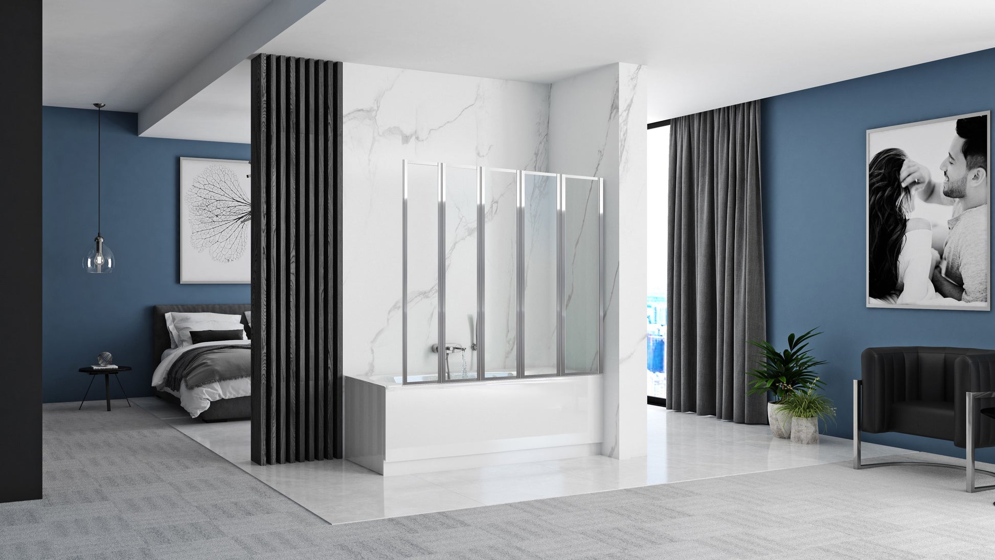 Fürdőkádparaván Rea Idea 120 Cm 7