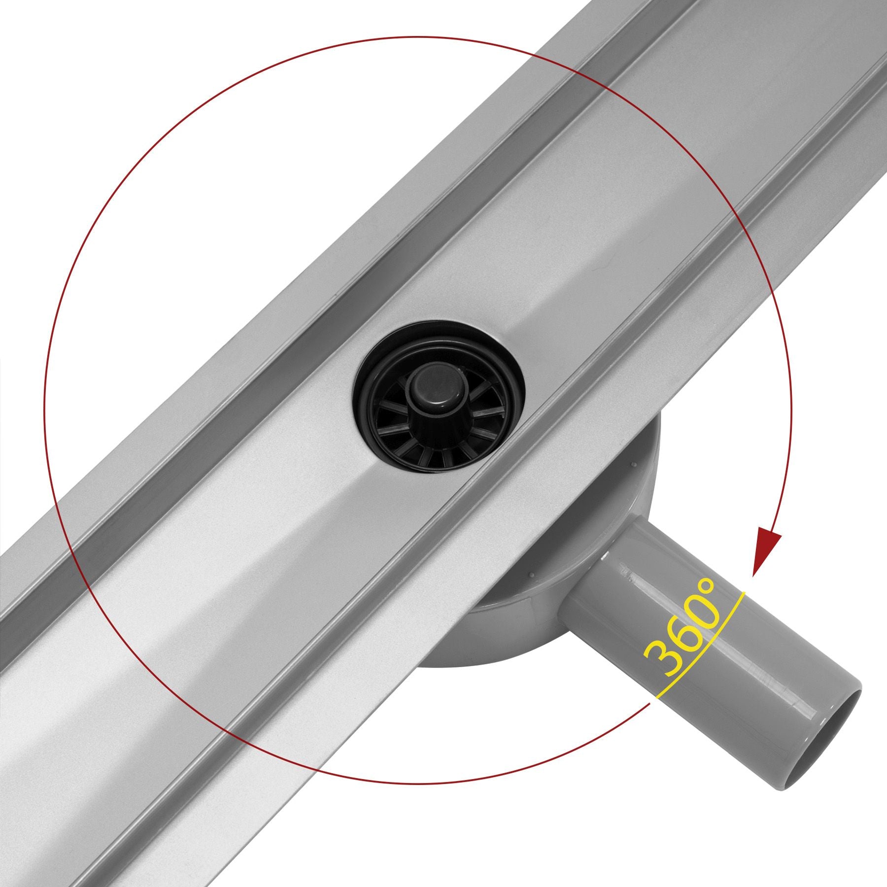 Lineáris Lefolyó Rea Pure Neo Pro Nickel Brush 70 2