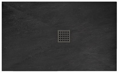 Kő Zuhanytálca Rea Black Rock 80x120 1