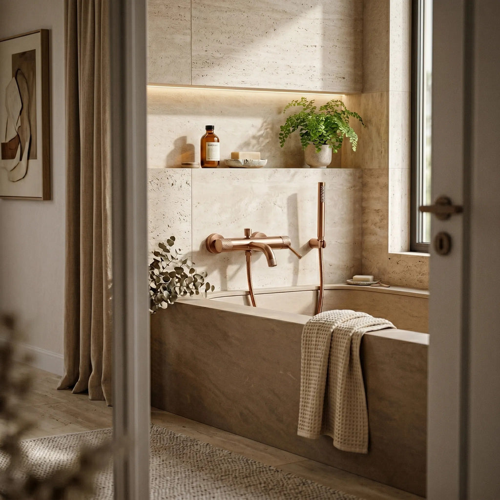 Fürdőkád Csaptelep REA Venti Brush Copper 6