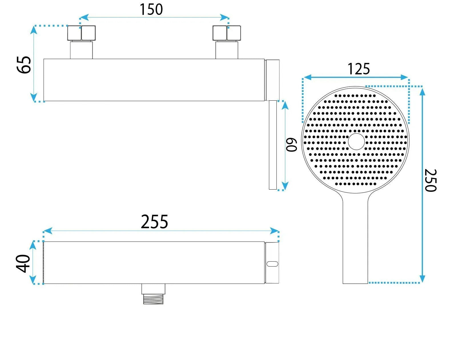 Zuhanycsaptelep Rivo Titan 6