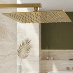 Négyzet Alakú Zuhanyfej REA JS-P015BG 30cm Brush Gold 6