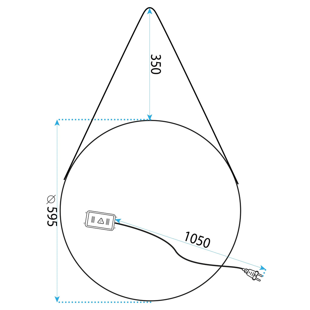 LED Tükör 60cm YH-3339 6