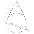 LED Tükör 60cm YH-3339 6