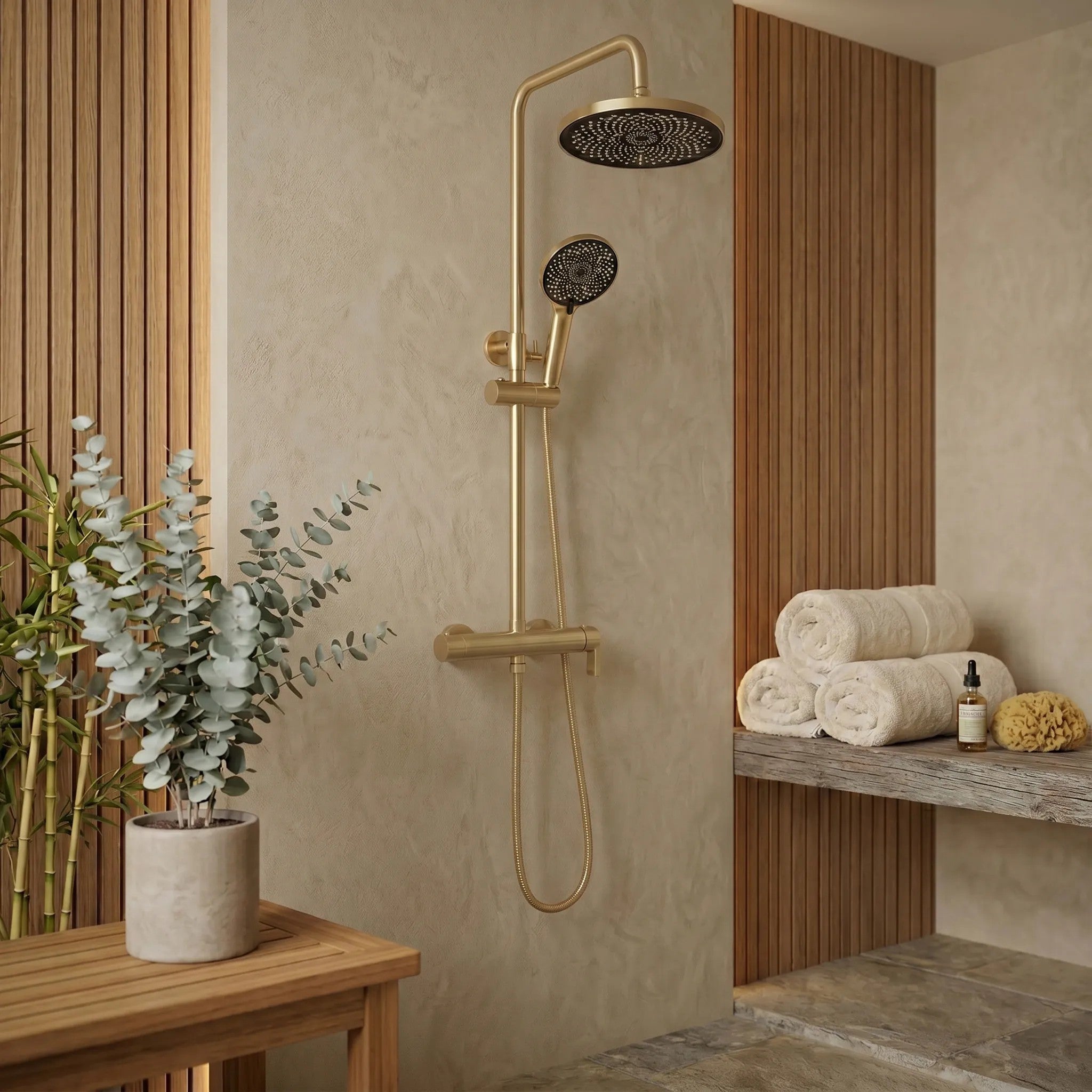 Zuhanyszett Rea Hunter Brush Gold 6