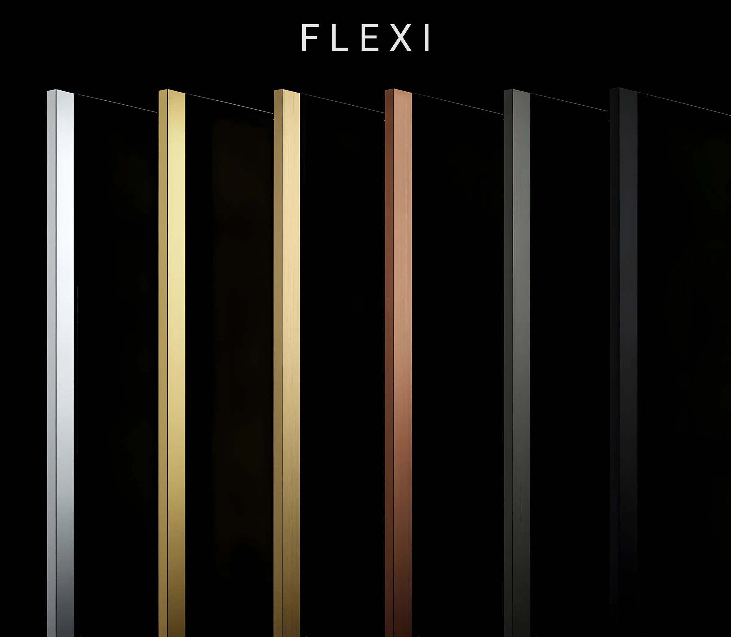 Zuhanyfal Rea Flexi Transparent / Chrome 140 6