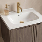 Fürdőszobaszekrény Mosdókagylóval Rea DB86-60L-1 Dark 60cm 6
