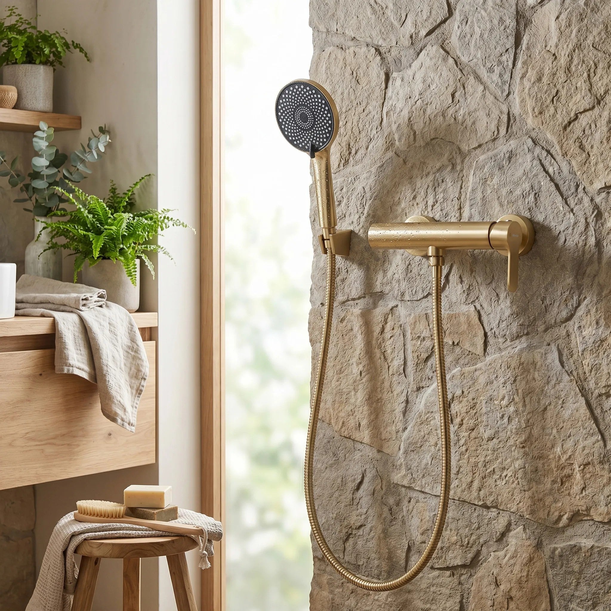 Zuhanycsaptelep Arcos Brush Gold 6