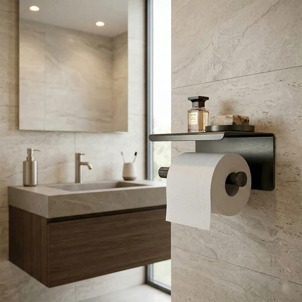 WC-papír Tartó Polccal 6613 Modern Titan 6