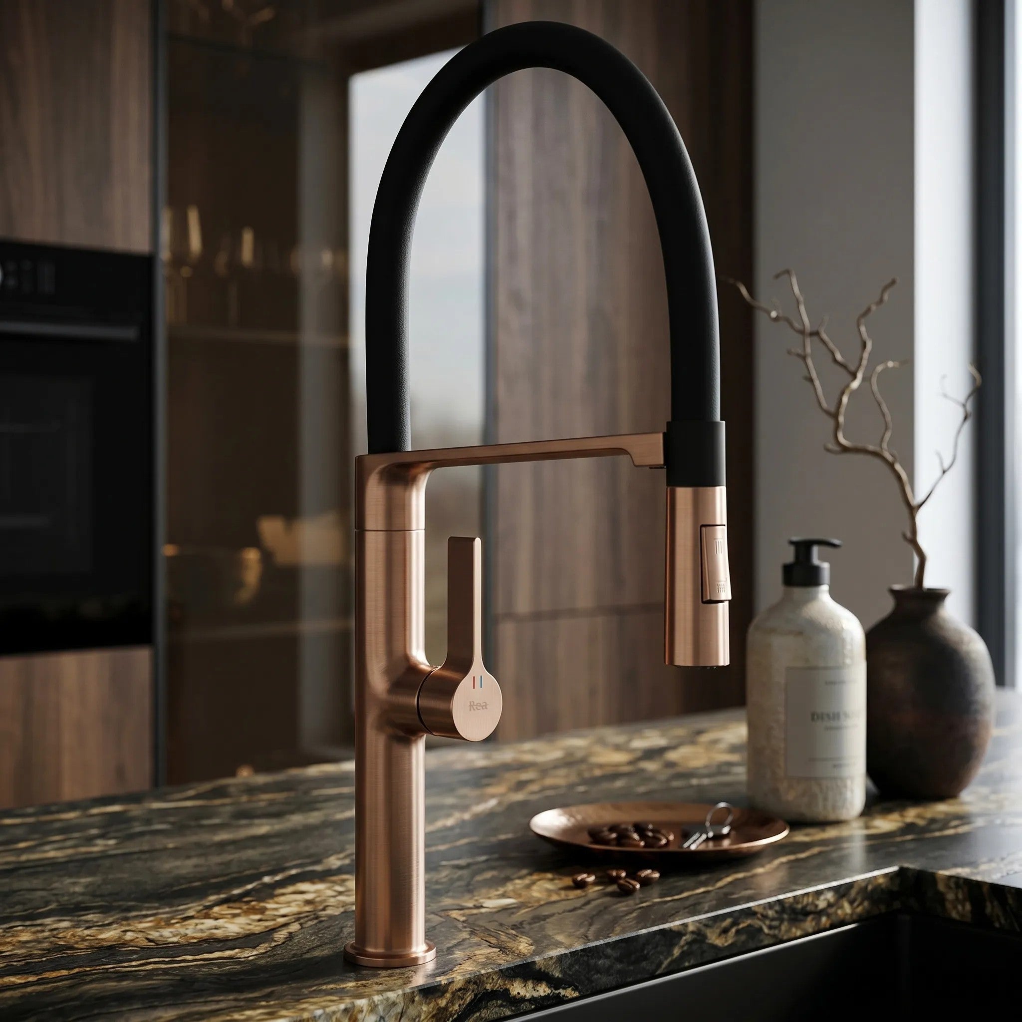 Konyhai Csaptelep REA Lago Brush Copper 6