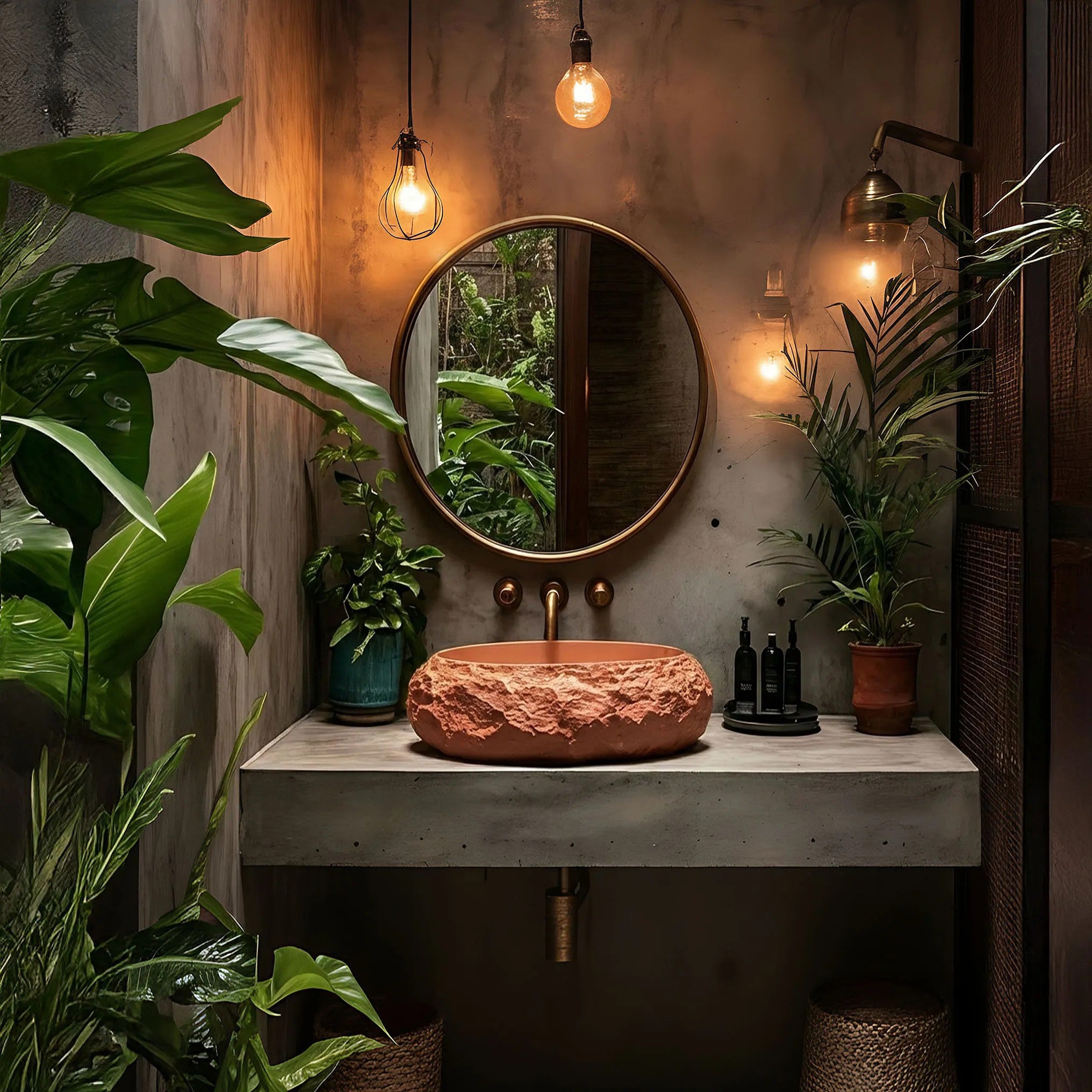 Pultos Mosdókagyló Mika Terracotta 6