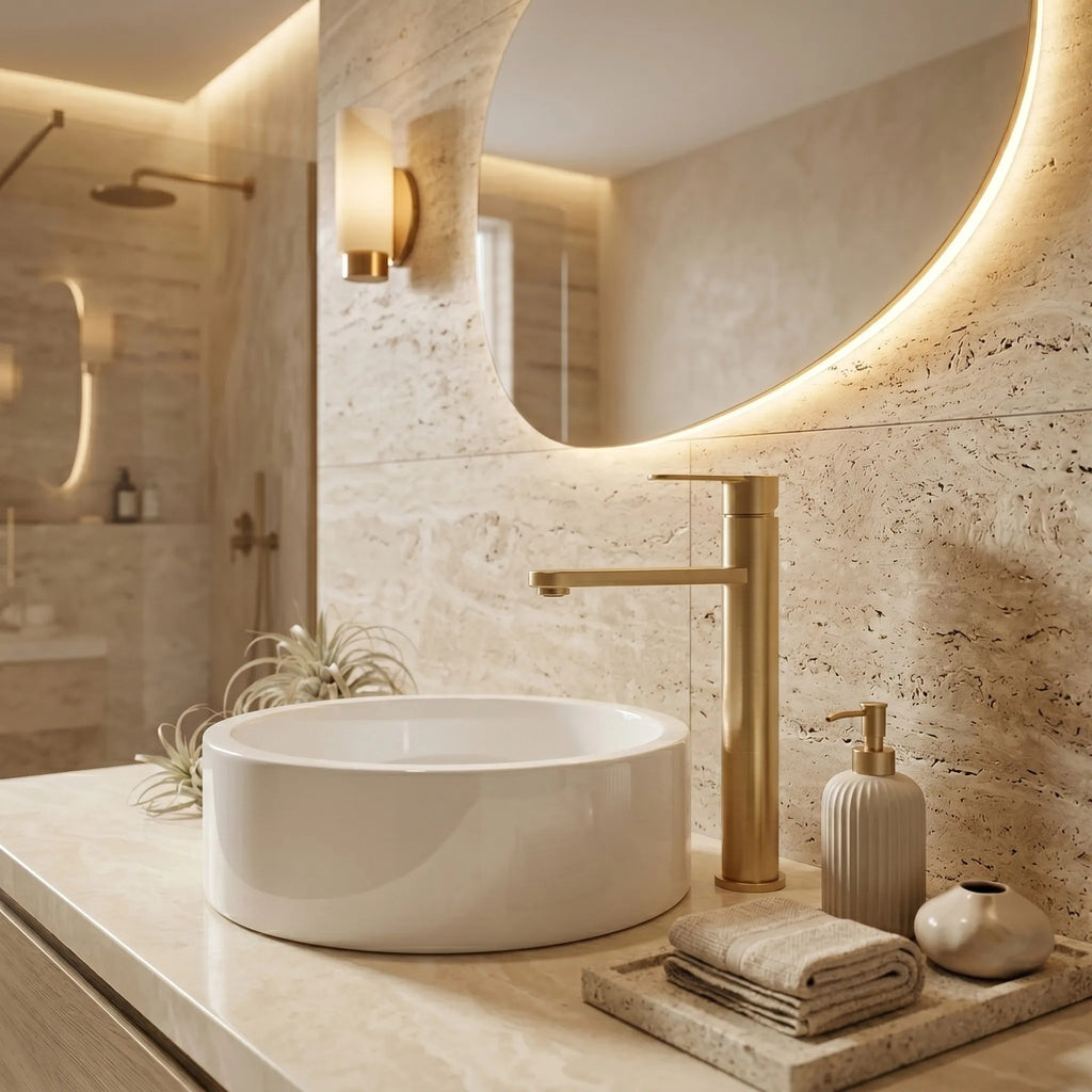 Fürdőszobai Csaptelep Rea Arcos Brush Gold 6