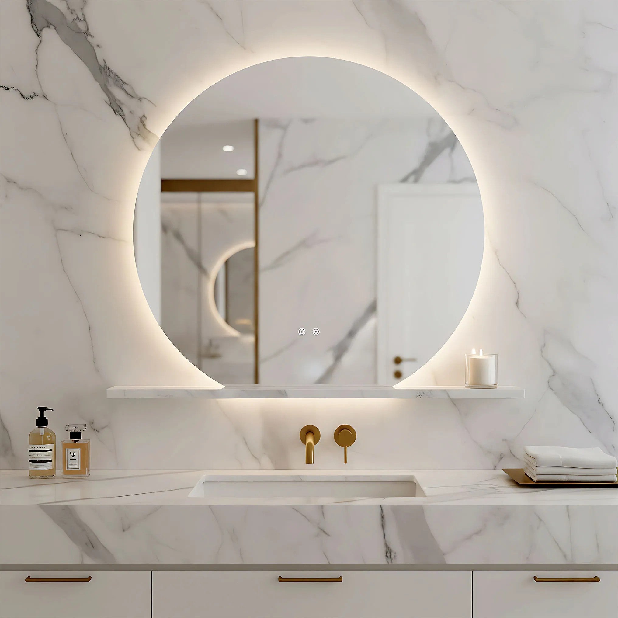 LED Tükör 80cm Fabio 6