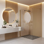 Zuhanyfal Rea Flexi Transparent / Brush Gold 70 6