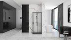Zuhanykabin Rea Punto Black 80x80 Fekete Savoy Zuhanytálcával 6