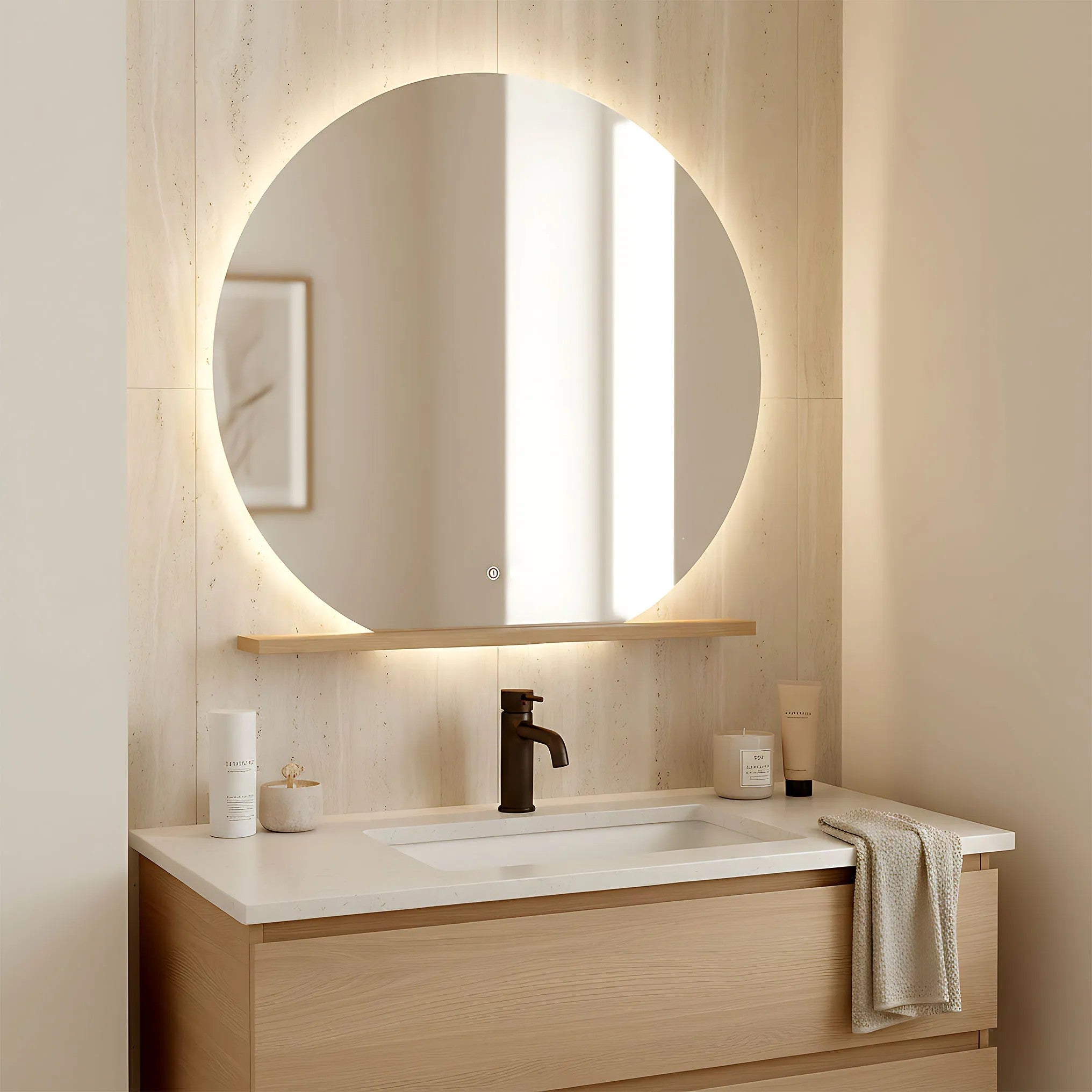 LED Tükör 90cm Fabio 6