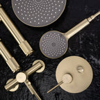Zuhanyszett Rejtett Rea Lungo Stripe Gold Brush + Box 6