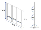 Fürdőkádparaván Rea Agat-3 120 Cm 6