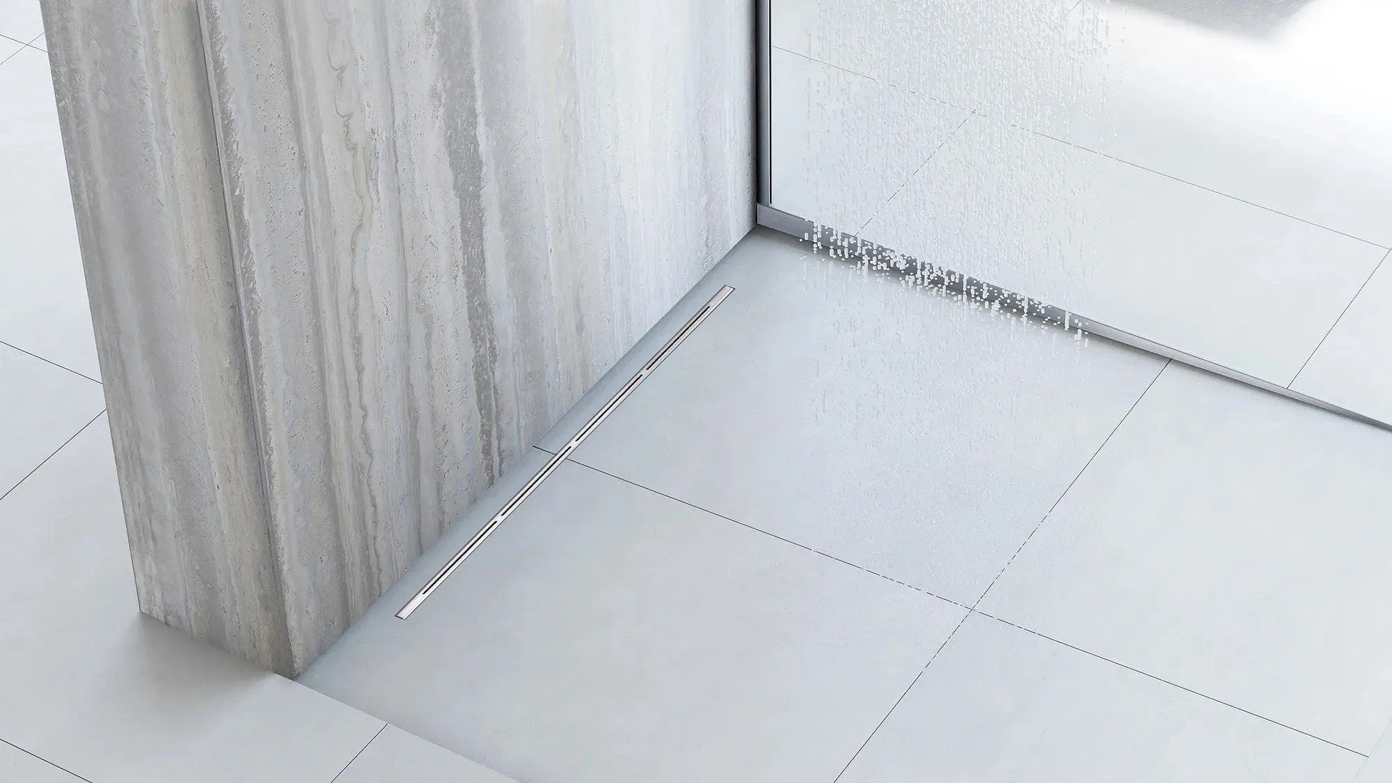 Lineáris Lefolyó Rea FILO Nickel Brush 60 6